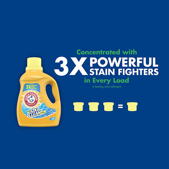 Arm & hammer plus oxiclean 2025 max he liquid laundry detergent