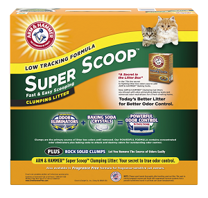 9arm & hammer super scoop clumping litter