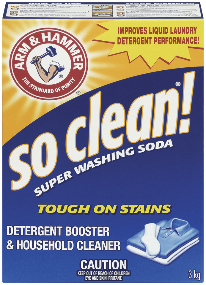 Arm & Hammer Super Washing Soda Detergent Booster & Household Cleaner,  55oz. 33200030201
